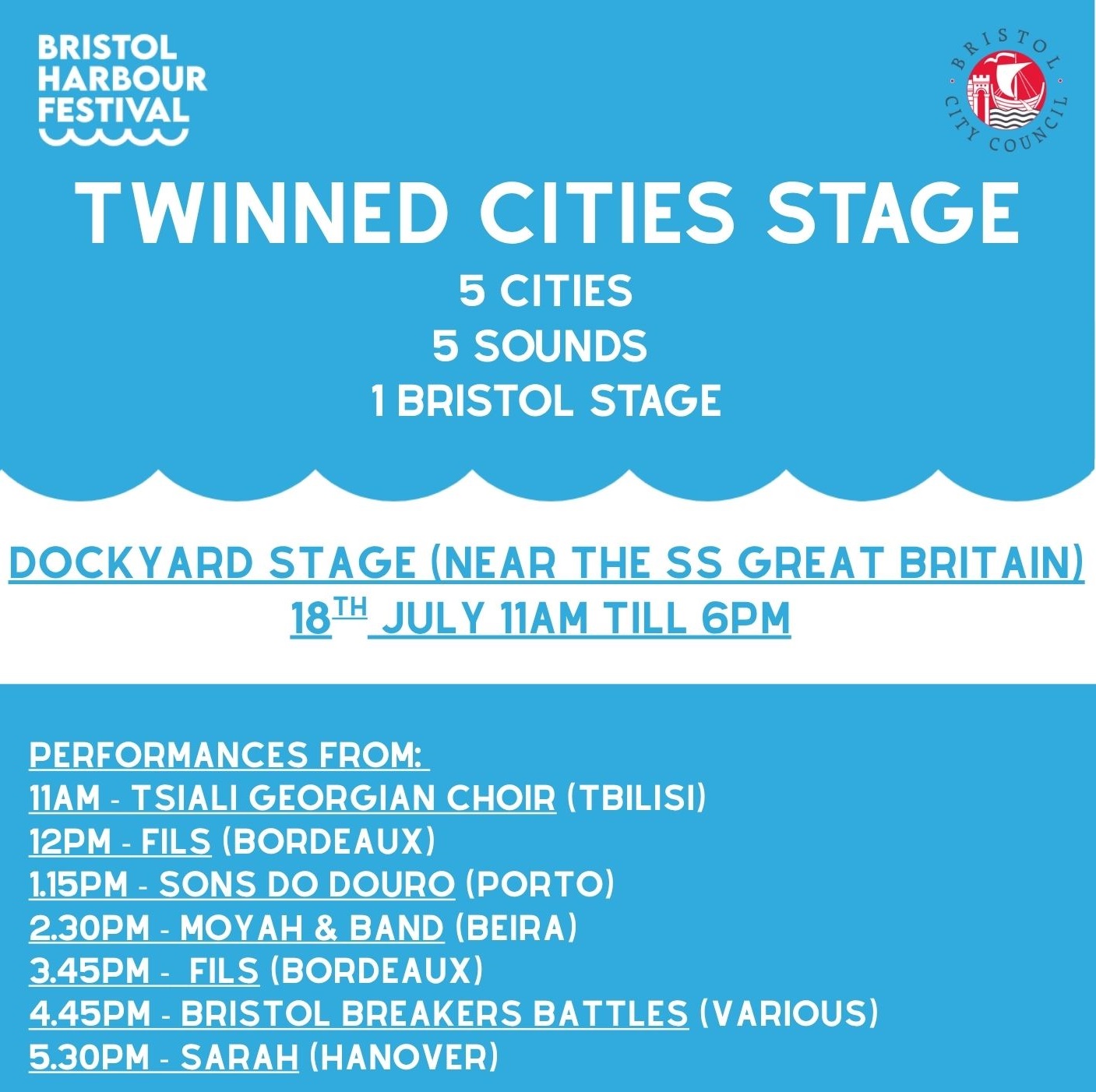 TWINNED CITIES STAGE square